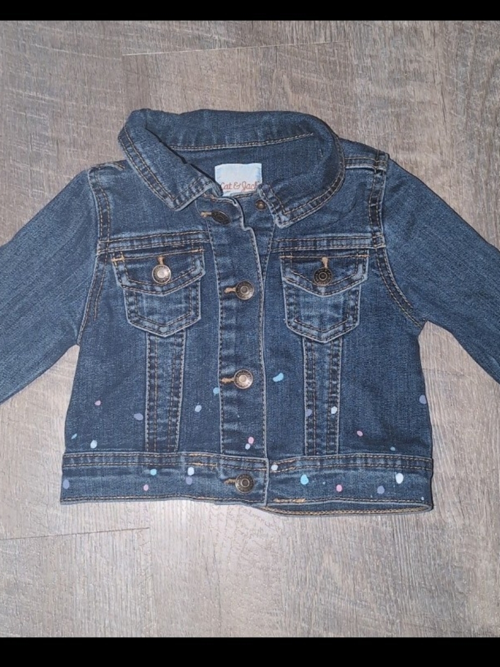 Girls 18mon blue jean jacket/like new and super cute